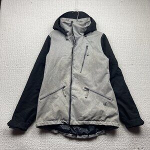 Volcom Hawken 10K Waterproof Breathable Fleece Wom Sz L Snowboard Jacket Read